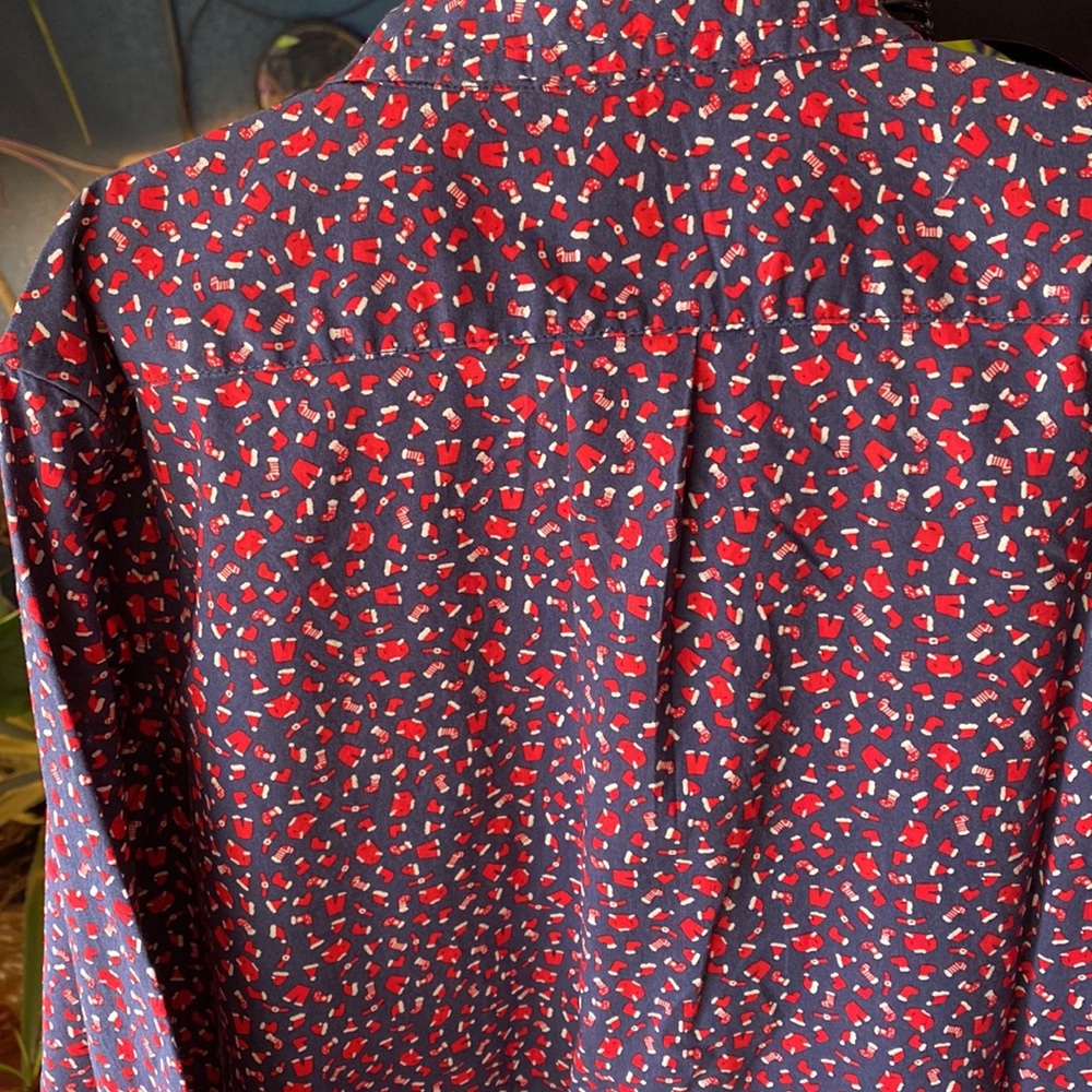 Santa Button Down - Picture 5 of 7